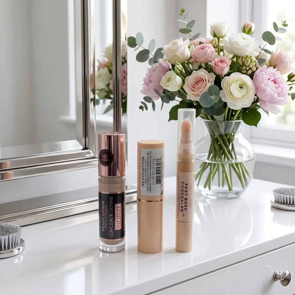 Makeup Revolution 3 Piece Complexion Bundle Foundation & Concealers